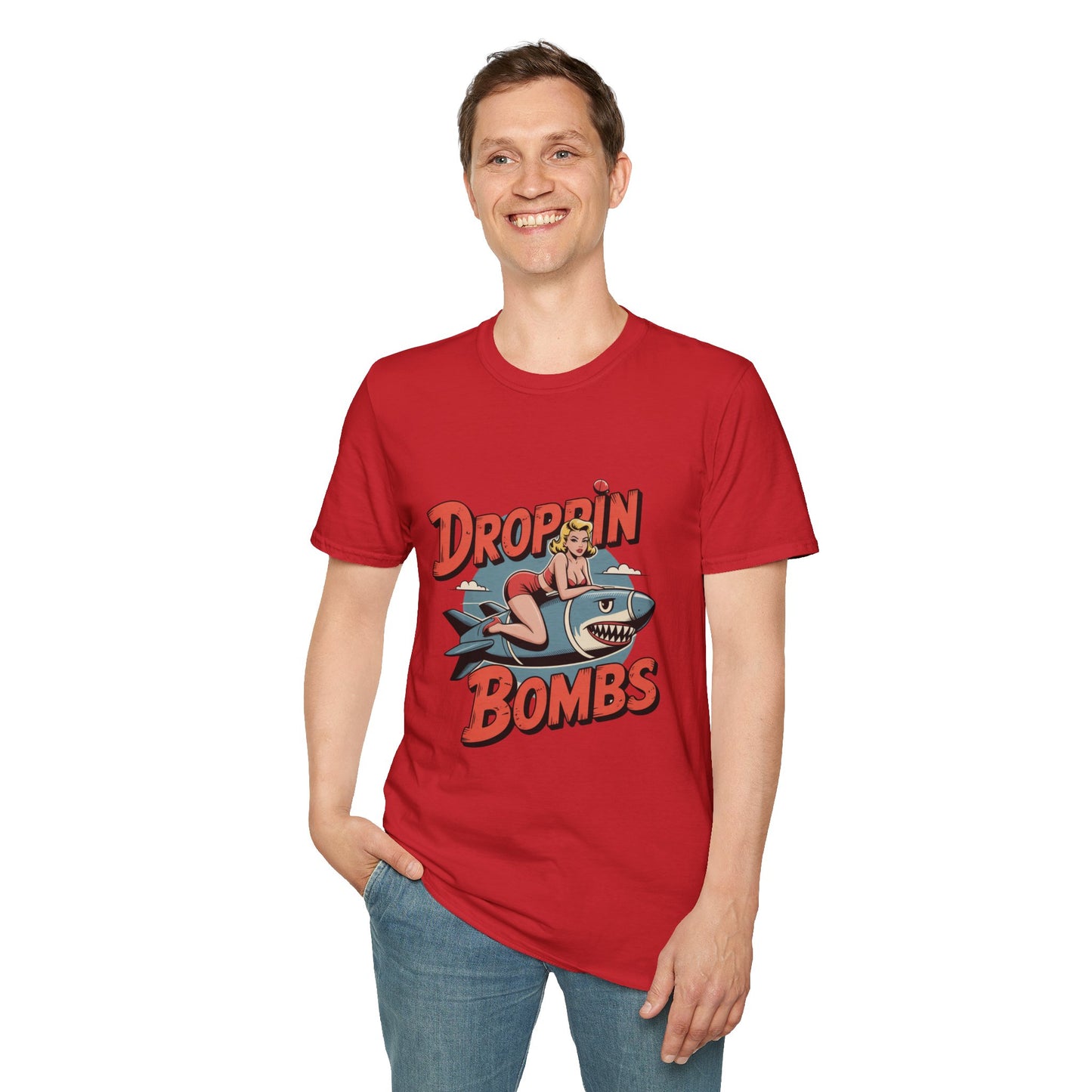 Vintage Pin-Up Bomb Droppin Bombs T-Shirt