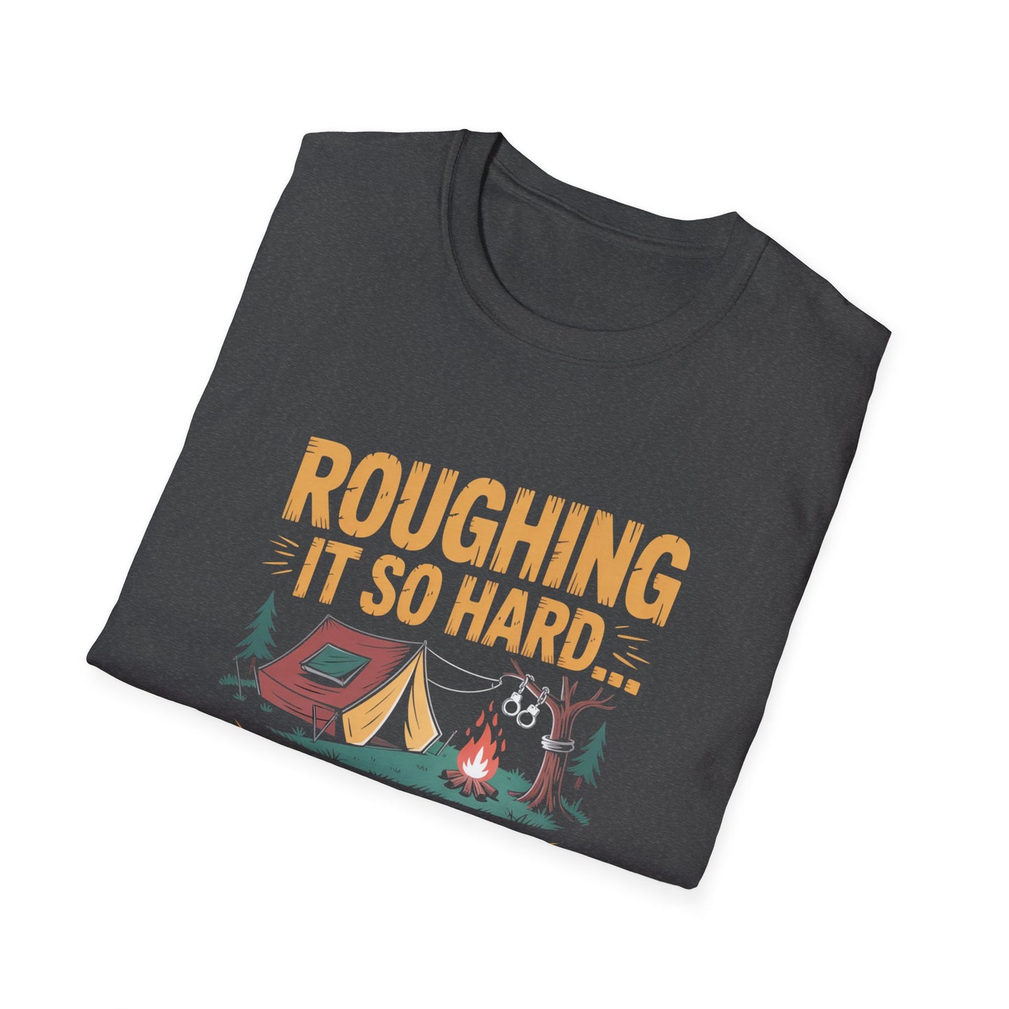 Campfire Humor T-Shirt, Funny Camping Tee, Outdoor Adventure Shirt, Gift for Campers, Unisex Graphic Tee