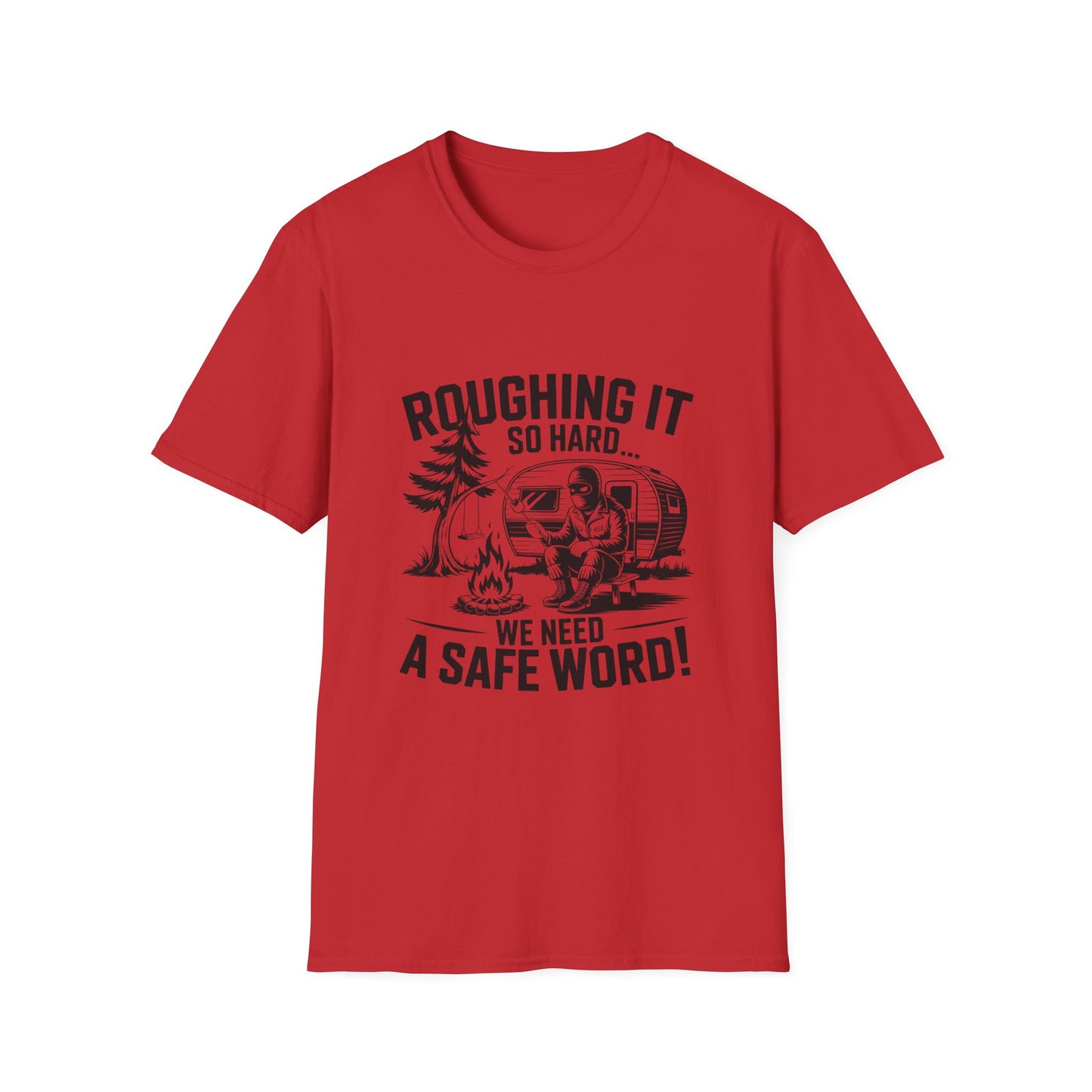 Roughing It T-Shirt, Outdoor Adventure Shirt, Camping Gift, Men's Camping Tee, Funny Vacation Shirt, Nature Lover Apparel