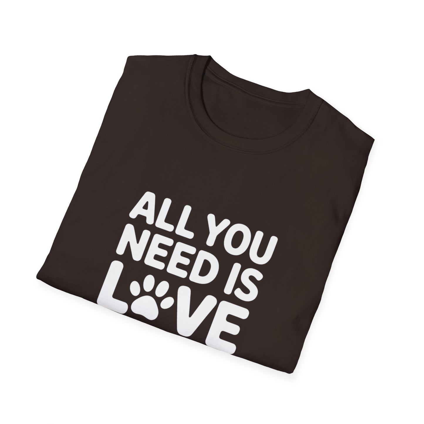 Cat Lover T-Shirt - All You Need Is Love And A Cat