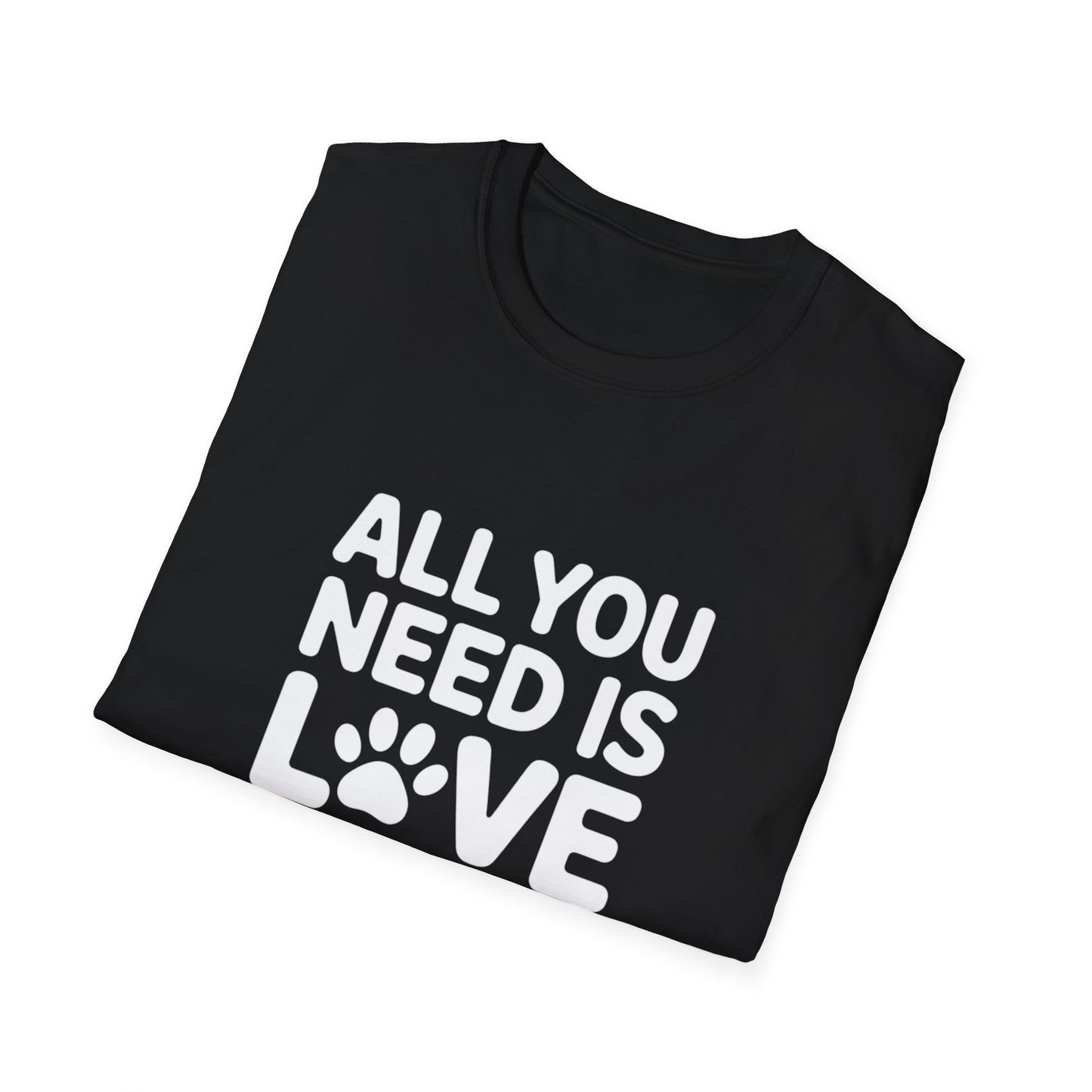 Cat Lover T-Shirt - All You Need Is Love And A Cat
