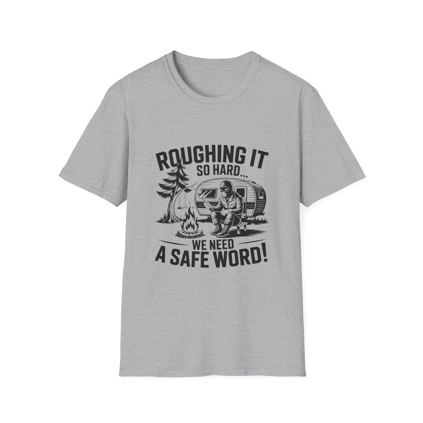 Roughing It T-Shirt, Outdoor Adventure Shirt, Camping Gift, Men's Camping Tee, Funny Vacation Shirt, Nature Lover Apparel