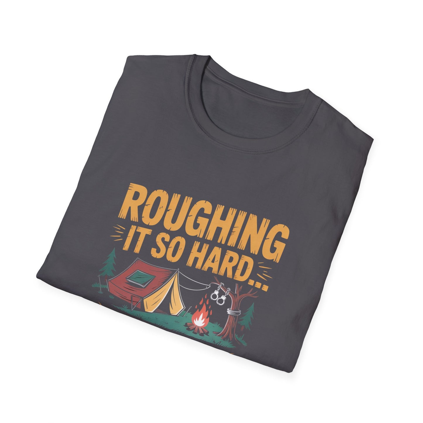 Campfire Humor T-Shirt, Funny Camping Tee, Outdoor Adventure Shirt, Gift for Campers, Unisex Graphic Tee