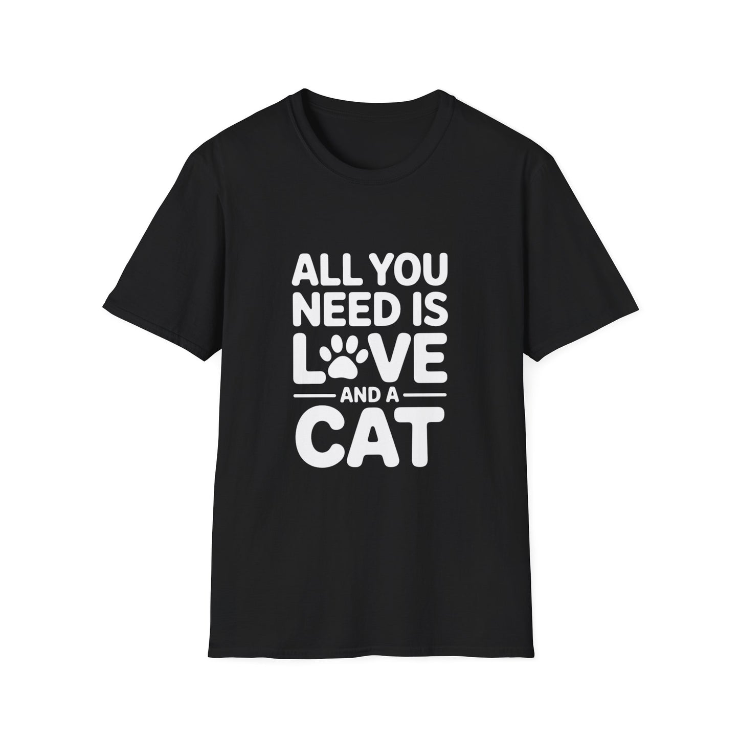 Cat Lover T-Shirt - All You Need Is Love And A Cat