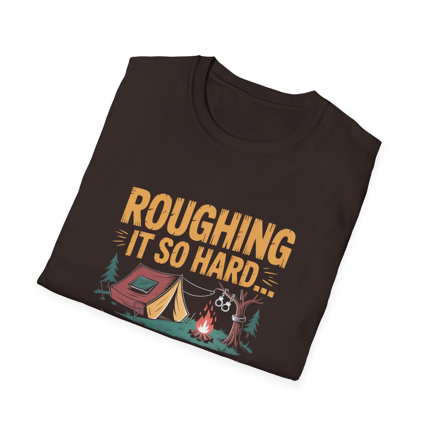 Campfire Humor T-Shirt, Funny Camping Tee, Outdoor Adventure Shirt, Gift for Campers, Unisex Graphic Tee