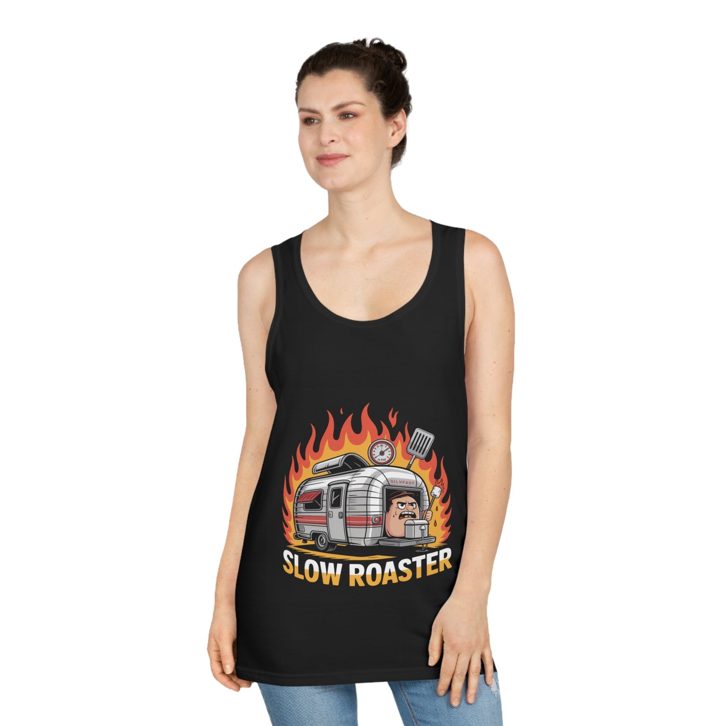 Unisex Tank Top with Retro BBQ Design | Perfect for Grilling, Summer Outings, Cooking Events, Outdoor Gatherings, Gift for Foodies