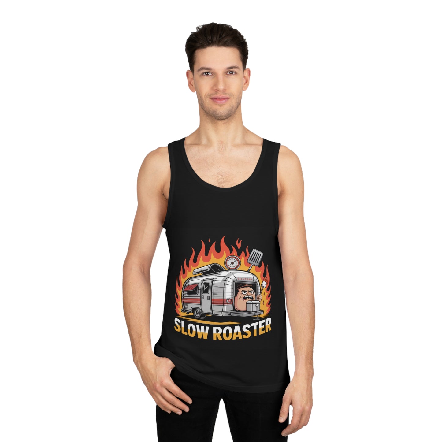 Unisex Tank Top with Retro BBQ Design | Perfect for Grilling, Summer Outings, Cooking Events, Outdoor Gatherings, Gift for Foodies