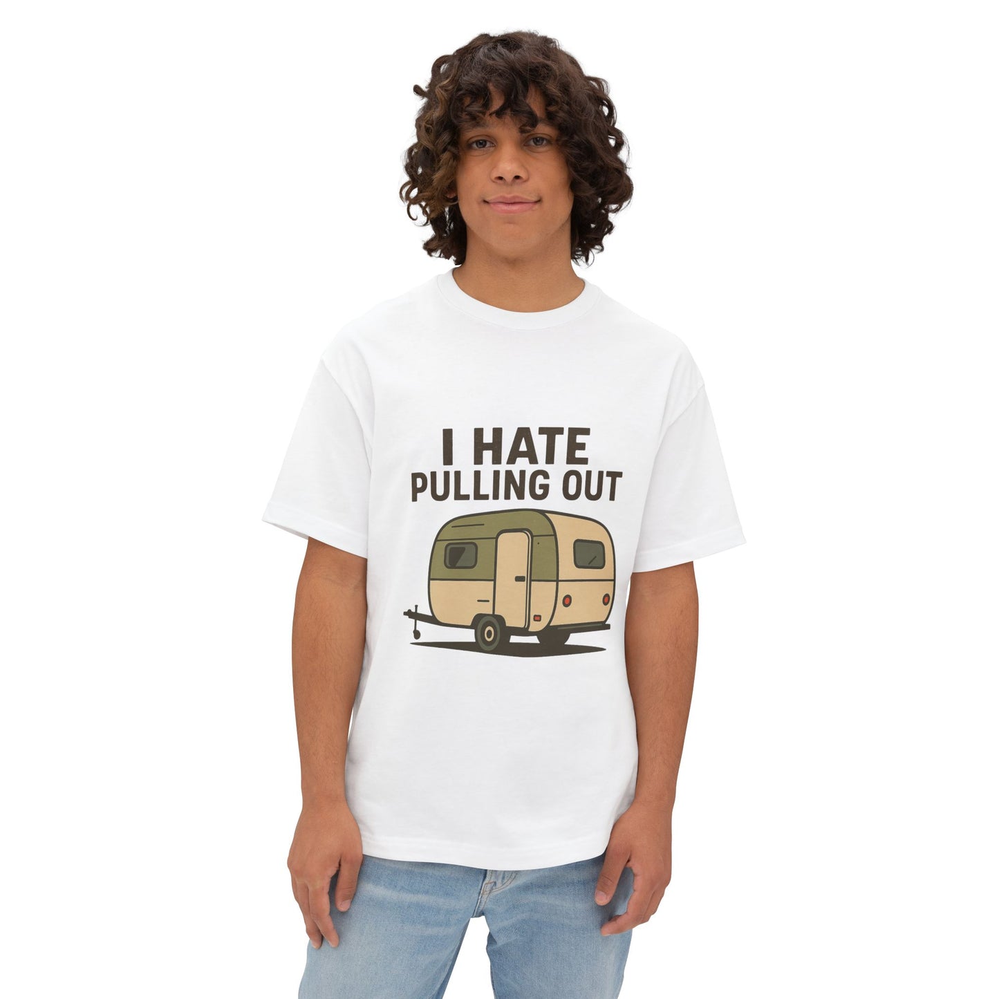 Funny Camping T-Shirt, Unisex Oversized Tee for Outdoor Lovers, Humorous Gift for Campers, Casual Summer Top, Perfect for Road Trips