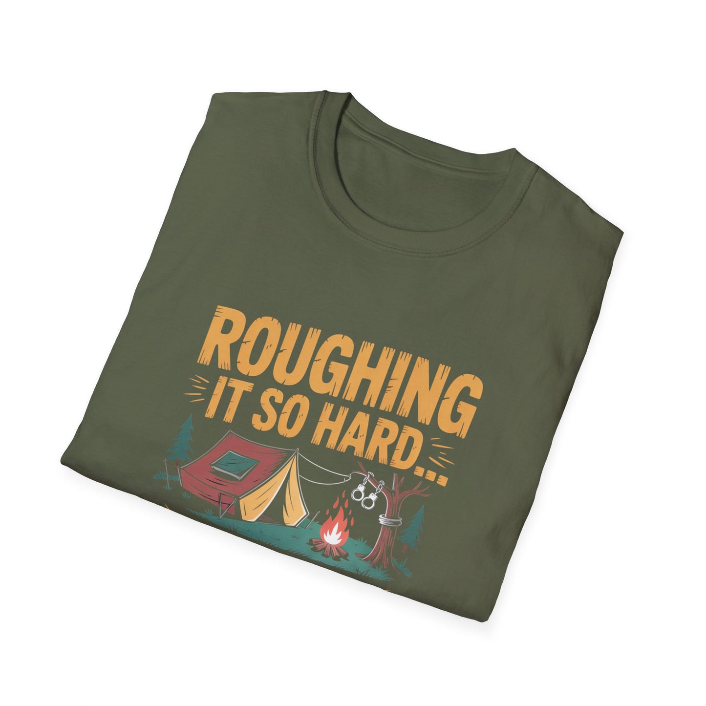 Campfire Humor T-Shirt, Funny Camping Tee, Outdoor Adventure Shirt, Gift for Campers, Unisex Graphic Tee