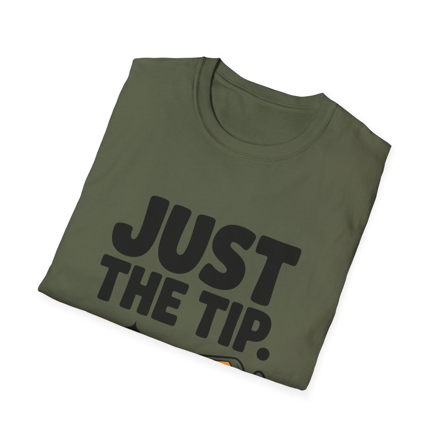 Humorous Unisex T-Shirt, Just the Tip Caulk Tee, Funny Gift for DIY Lovers, Comic Style Shirt, Unique Men's and Women's Apparel