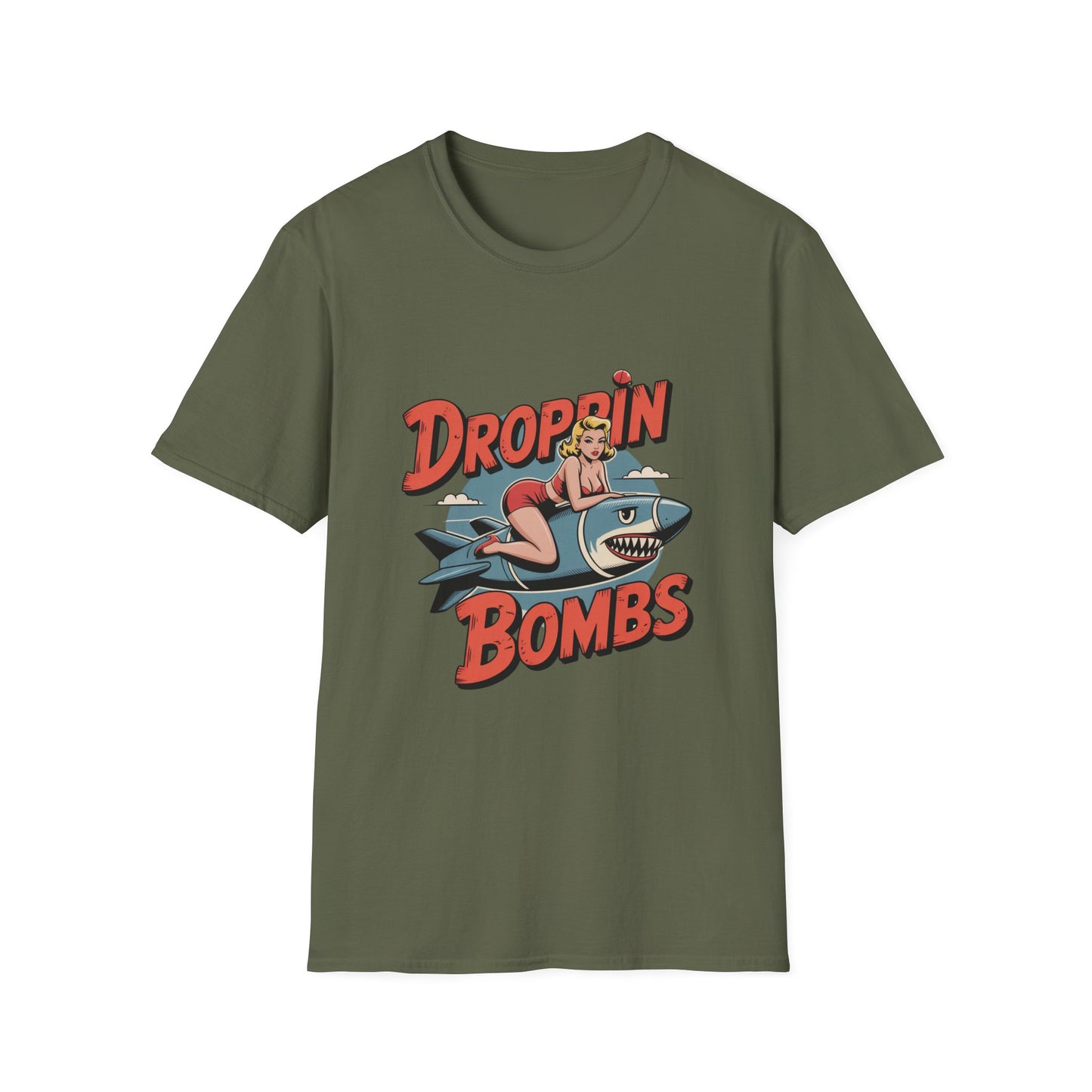 Vintage Pin-Up Bomb Droppin Bombs T-Shirt