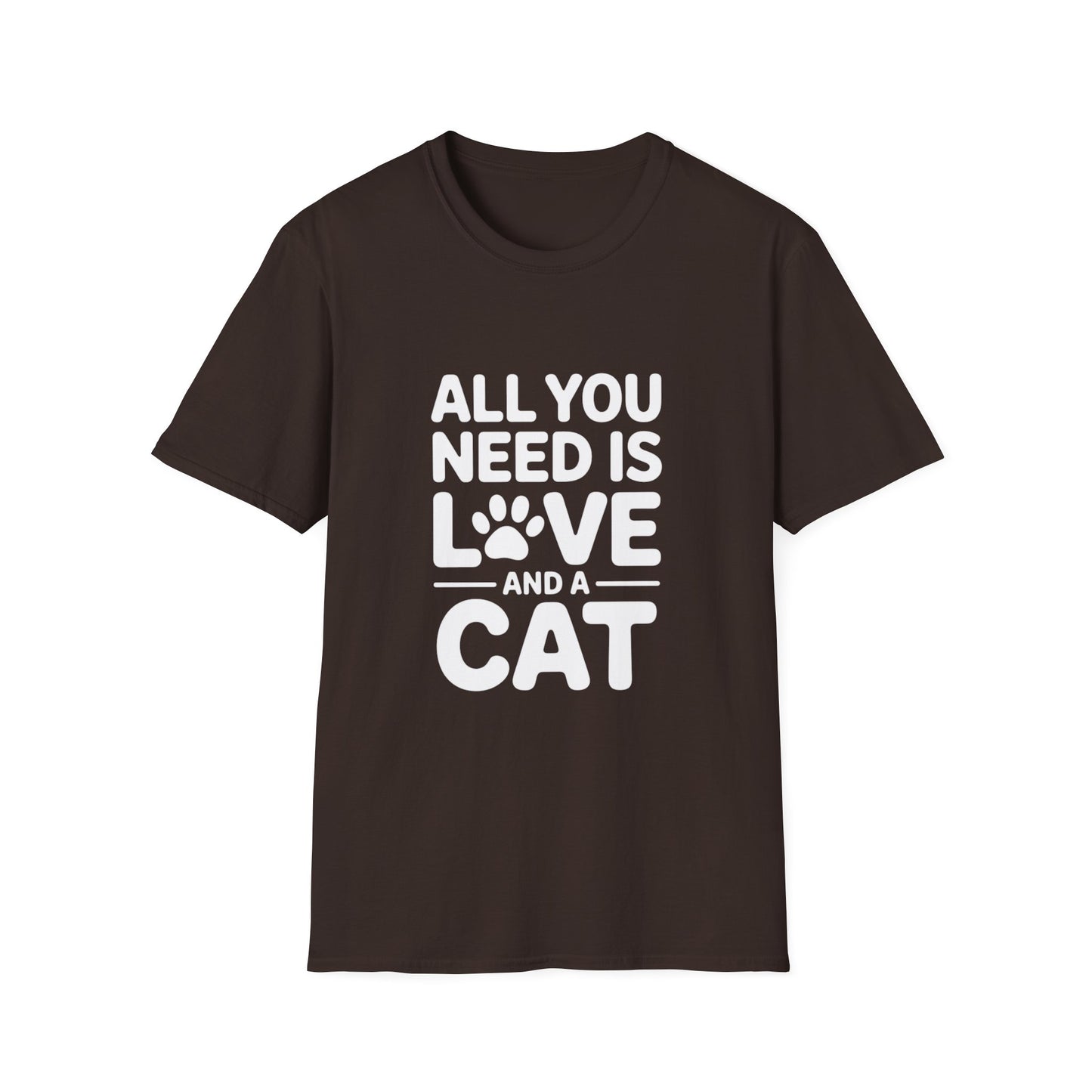 Cat Lover T-Shirt - All You Need Is Love And A Cat