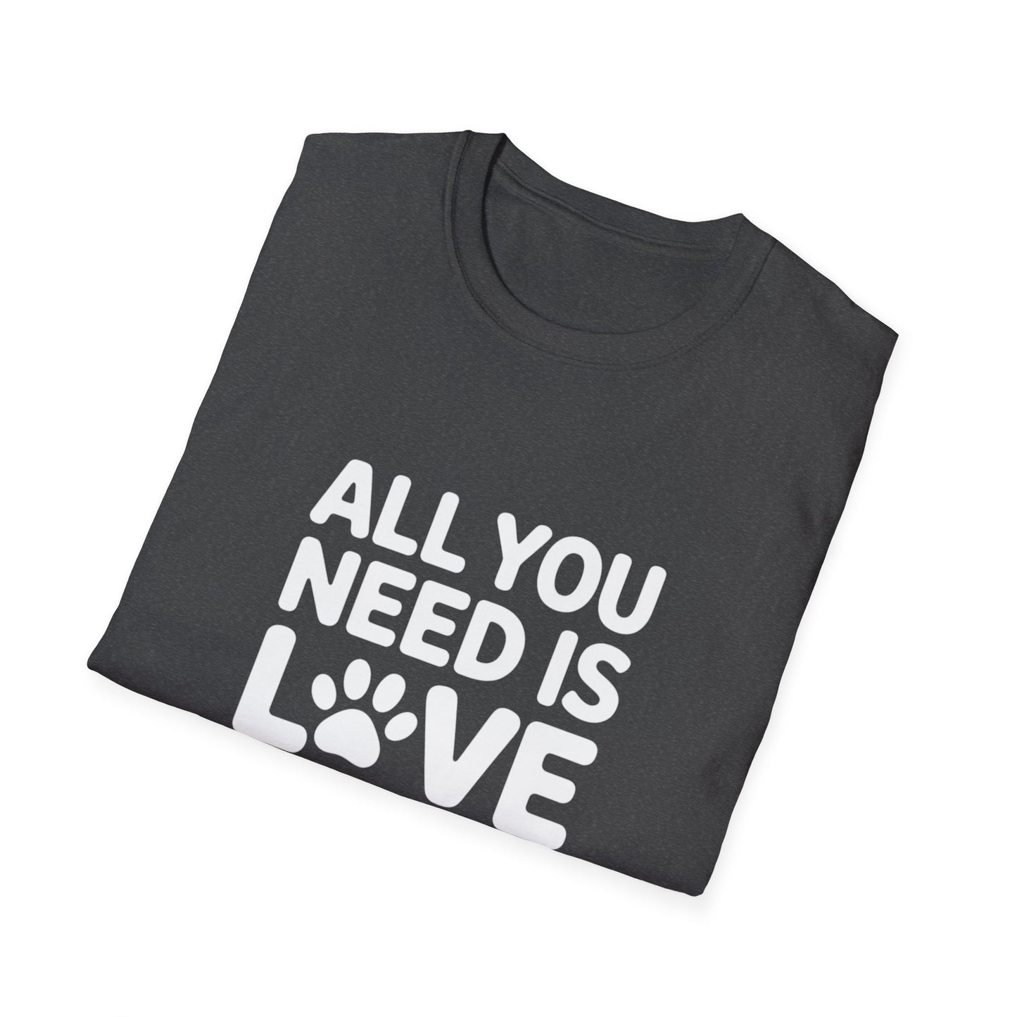 Cat Lover T-Shirt - All You Need Is Love And A Cat