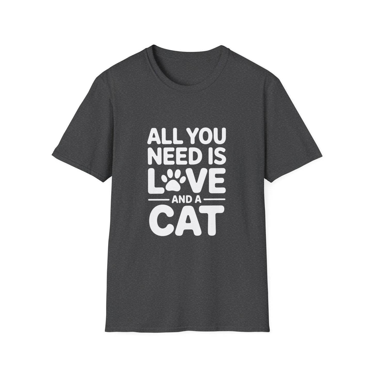 Cat Lover T-Shirt - All You Need Is Love And A Cat
