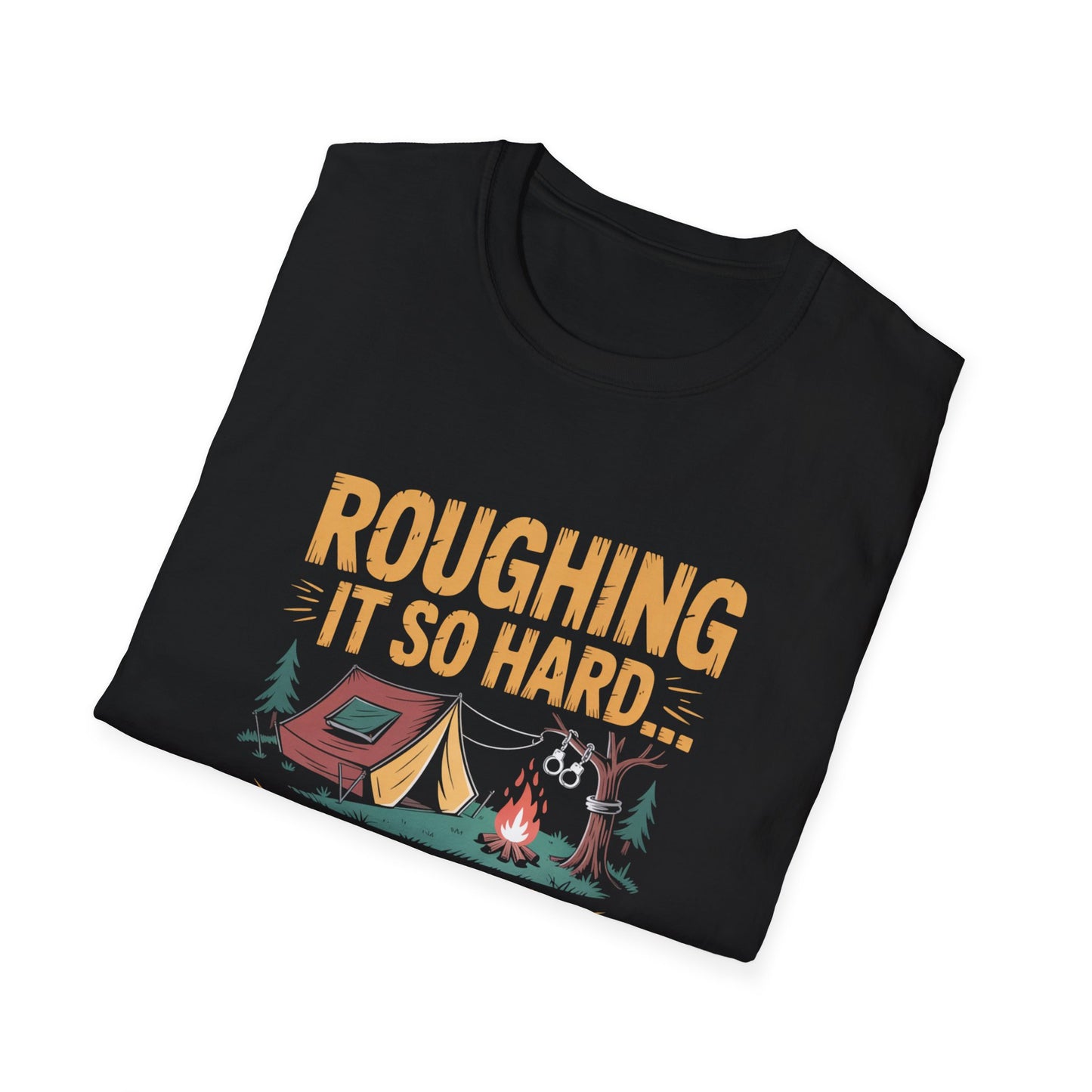Campfire Humor T-Shirt, Funny Camping Tee, Outdoor Adventure Shirt, Gift for Campers, Unisex Graphic Tee