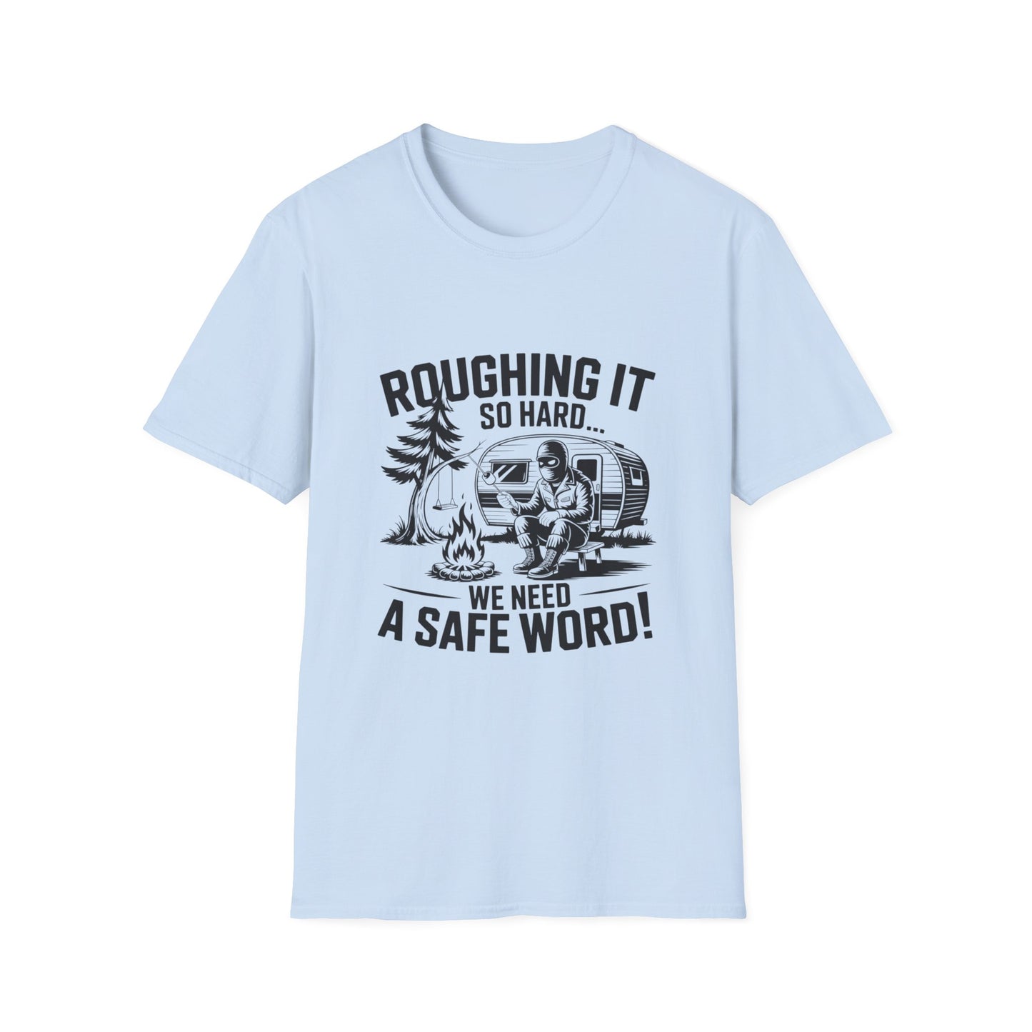 Roughing It T-Shirt, Outdoor Adventure Shirt, Camping Gift, Men's Camping Tee, Funny Vacation Shirt, Nature Lover Apparel