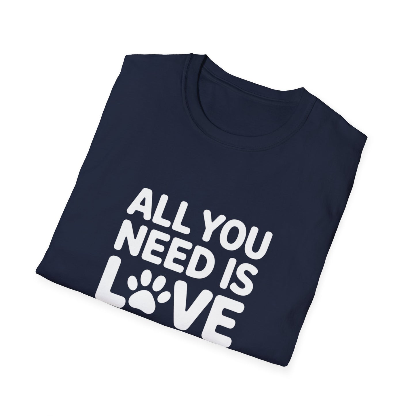 Cat Lover T-Shirt - All You Need Is Love And A Cat