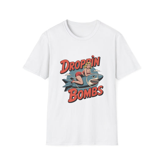 Vintage Pin-Up Bomb Droppin Bombs T-Shirt