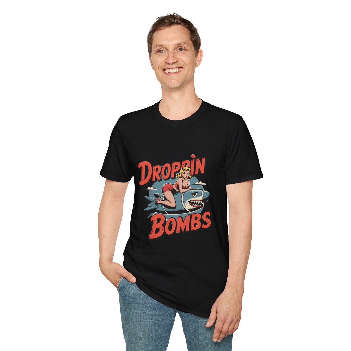 Vintage Pin-Up Bomb Droppin Bombs T-Shirt