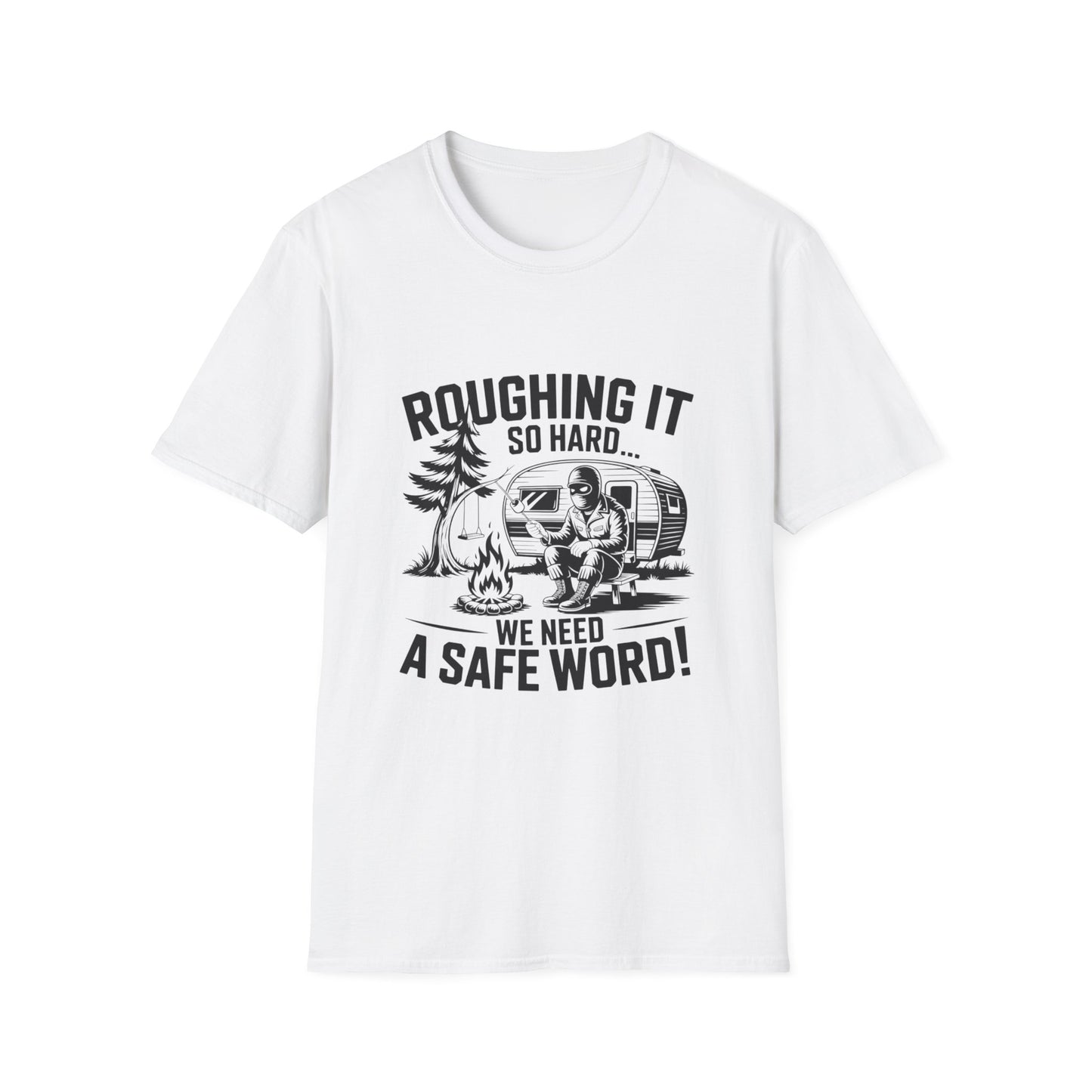 Roughing It T-Shirt, Outdoor Adventure Shirt, Camping Gift, Men's Camping Tee, Funny Vacation Shirt, Nature Lover Apparel