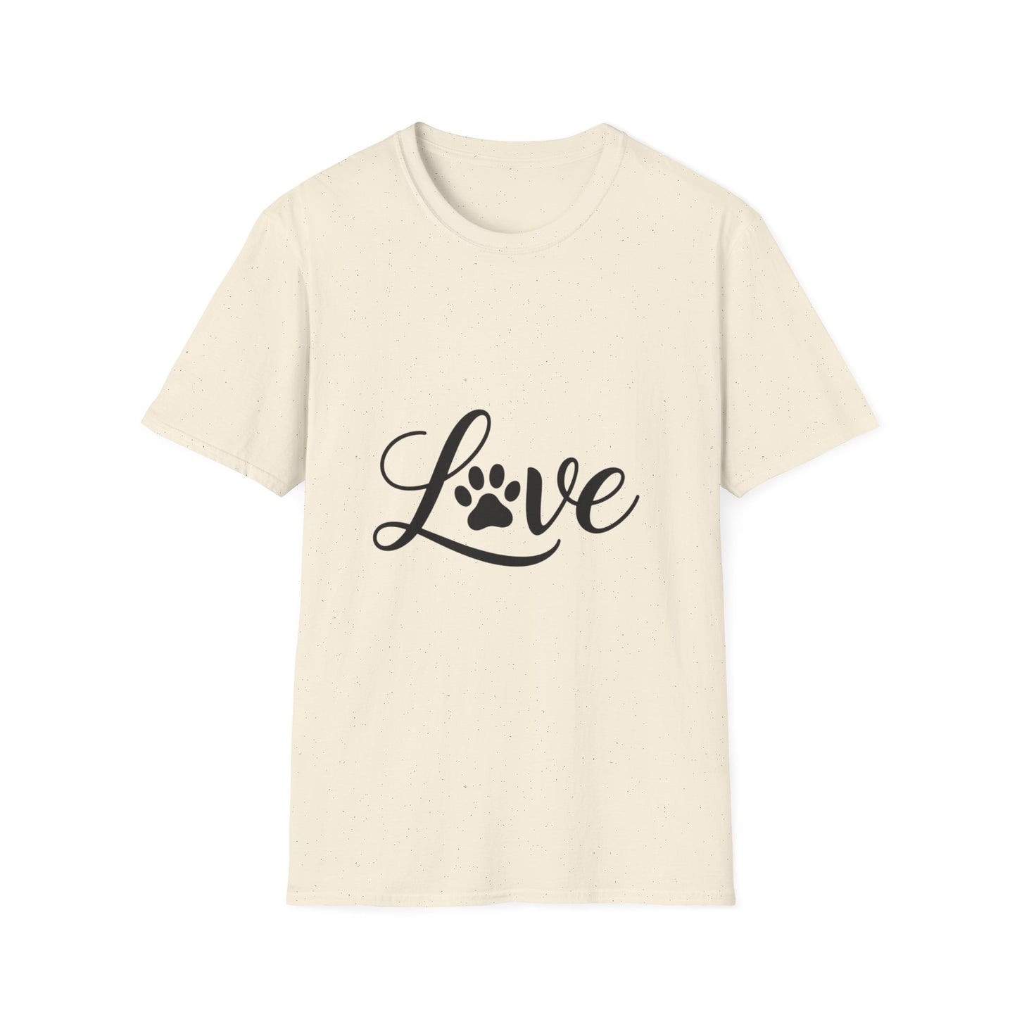 Love Paw Print Unisex T-Shirt | Pet Lover Gift, Cute Animal Tee, Casual Wear, Gift for Dog Lovers, Adoption Awareness