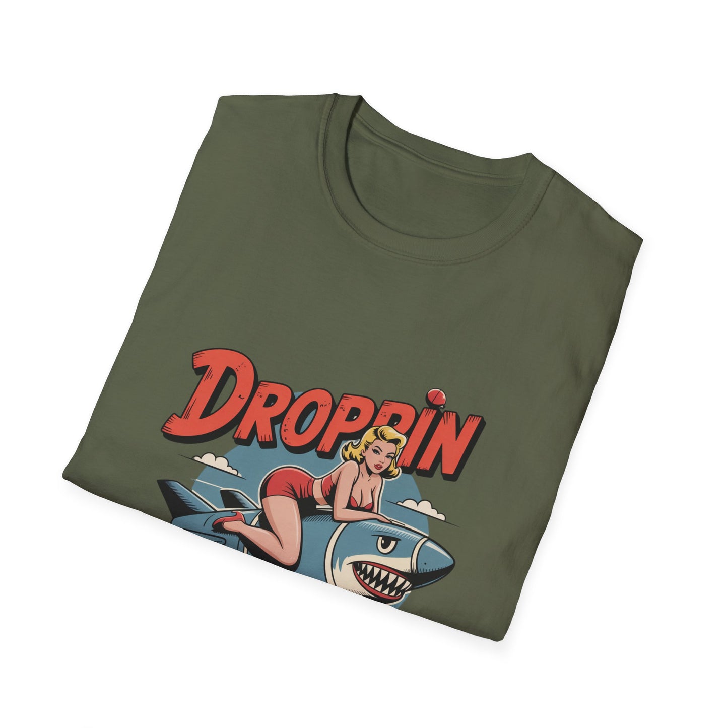 Vintage Pin-Up Bomb Droppin Bombs T-Shirt